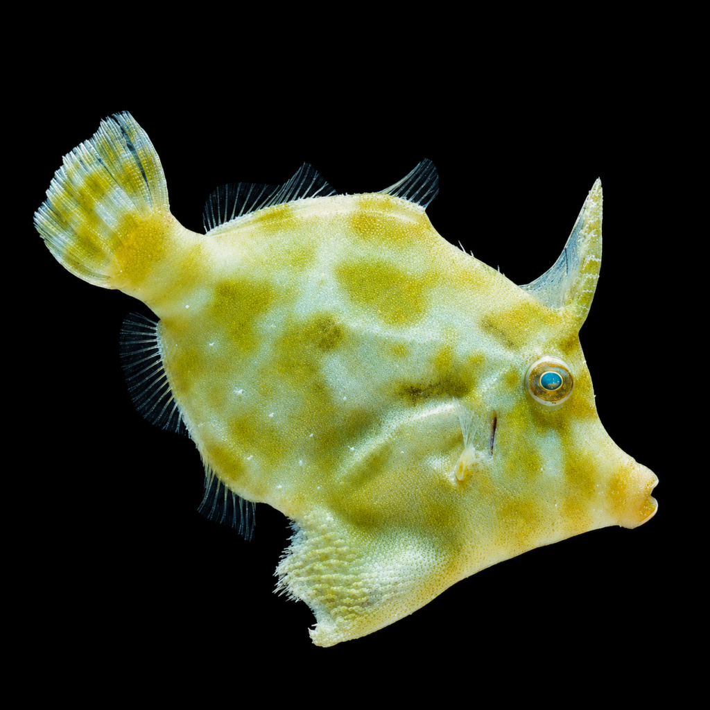 Bristle tail file fish Acreichthys tomentosus (M)