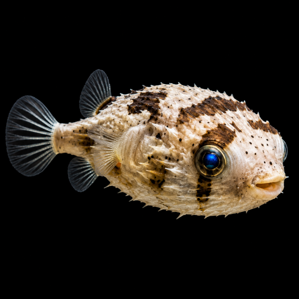Longspined porcupinefish Diodon holocanthus (M)