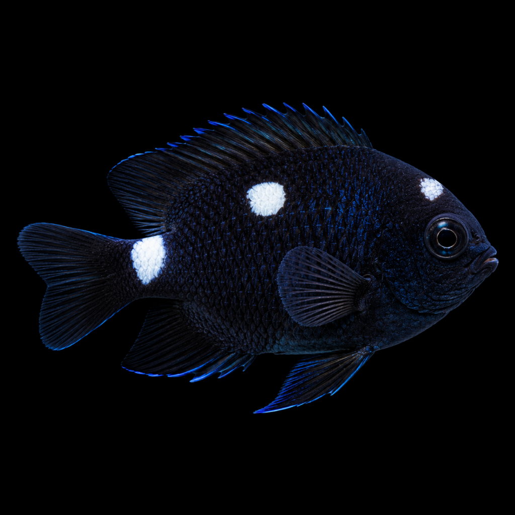 Threespot dascyllus Domino Dascyllus trimaculatus (3 - 4 cm)