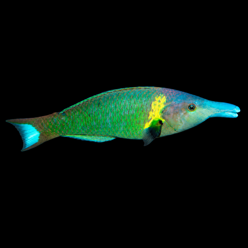 Bird Wrasse Gomphosus Male (L)
