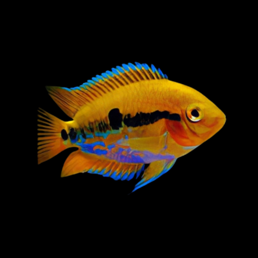 Rainbow Herotilapia Multispinosa Orange American Cichlid (3 - 4cm)