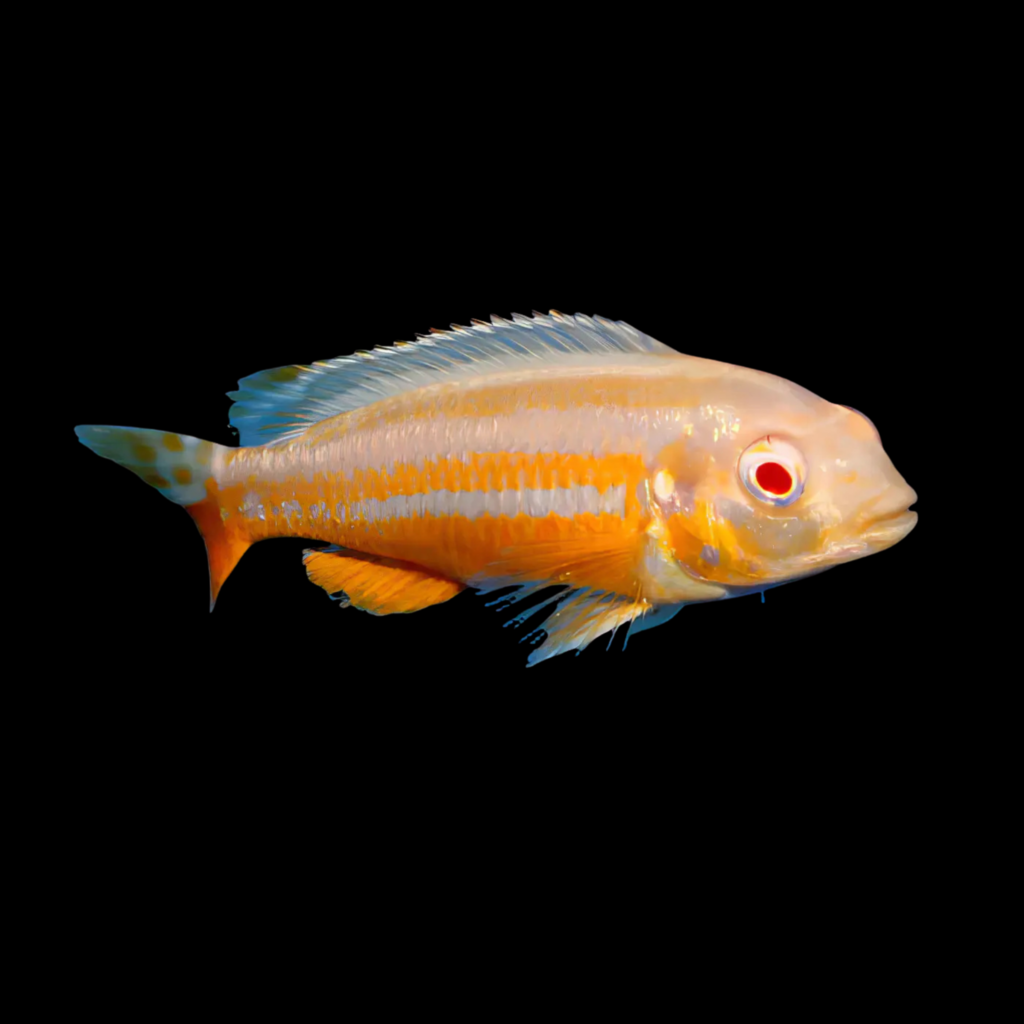 Nyasa Golden Cichlid Albino Melanochromis Auratus Albino (4 - 5cm)
