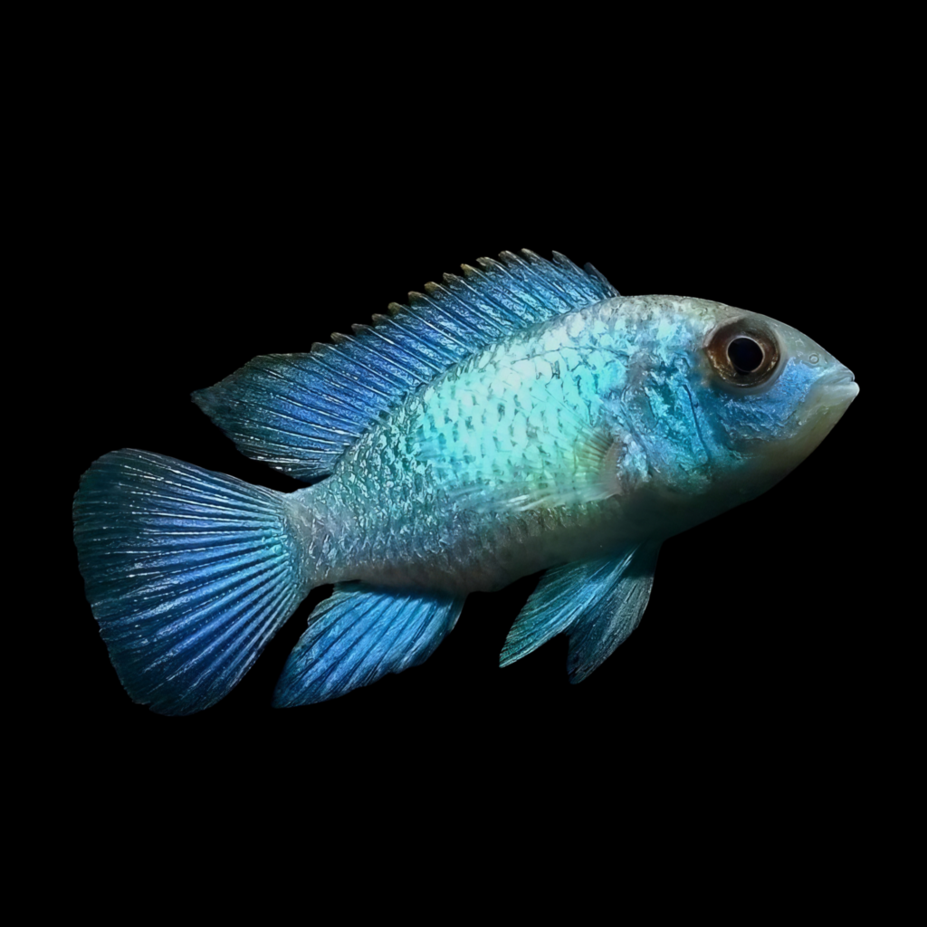 Neon Blue Nannacara American Cichlid (4 - 6 cm)