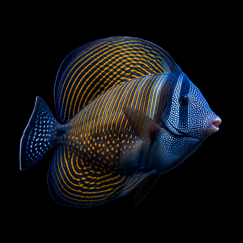 Indian sail-fin surgeonfish Zebrasoma desjardini (M)